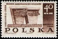 (1967-079) Марка Польша "Памятник в Ламбиновице" , III Θ